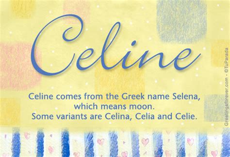 celine name meaning urban dictionary|how to spell celine.